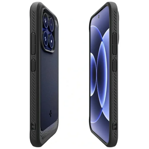 Xiaomi 17 Spigen Rugged Armor čierne puzdro - 6