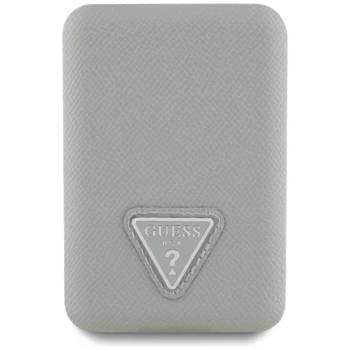 Guess Grained Triangle indukciós powerbank 5000mAh 15W USB-C MagSafe bézs - 2