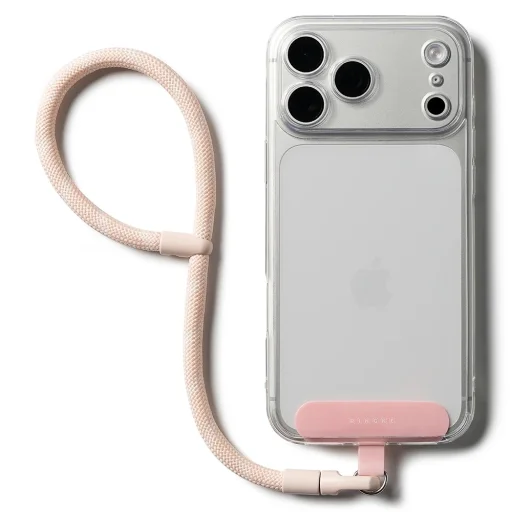 Universal Holder Hand Strap Link Flow P-Type Crossbody Lanyard telefon tokhoz, állítható - Candy Pink Ringke - 1