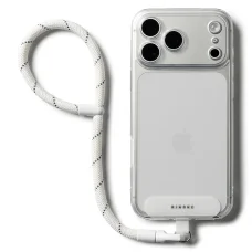 Telefon tokokhoz Ringke Universal Holder Hand Strap Link Flow P-Type Crossbody nyakpánt, állítható - Cloud White