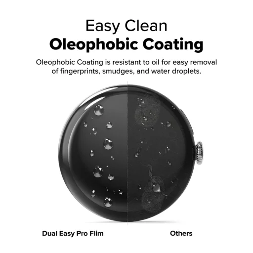 Google Pixel Watch 4 45mm Átlátszó Ringke - Dual Easy Pro Film (2 csomag) üvegfólia - 7