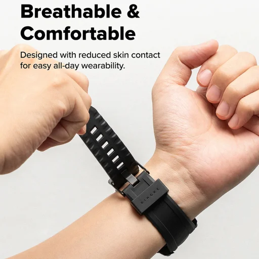 Samsung Galaxy Watch8 Classic Ringke Rugged Gear - Teljesen fekete - 11