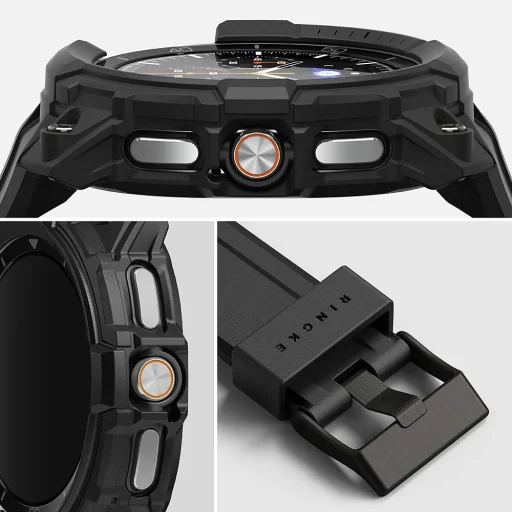 Samsung Galaxy Watch8 Classic Ringke Rugged Gear - Teljesen fekete - 10