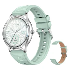 Magyar nyelv - COLMI L28 zöld okosóra szilikon és bőr szíjjal
