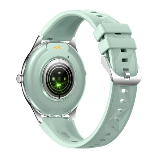 Magyar nyelv - COLMI L28 zöld okosóra szilikon és bőr szíjjal - 4