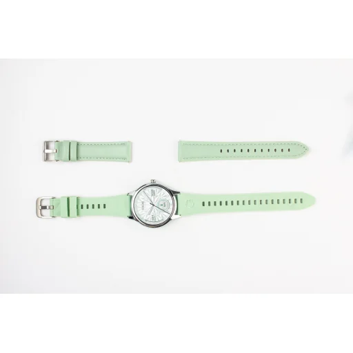 Magyar nyelv - COLMI L28 zöld okosóra szilikon és bőr szíjjal - 25