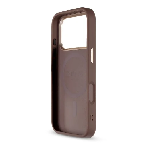 Guess PU 4G MagSafe Strap Limited Edition of 299 Case for iPhone 17 Pro Brown - 4