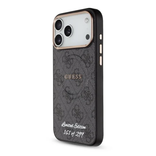 Guess PU 4G MagSafe Pánt Limitált Kiadás of 299 iPhone 17 Pro Max tok Fekete - 2