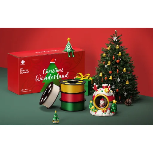 Anycubic karácsonyi PLA filament készlet (4 db) - 6