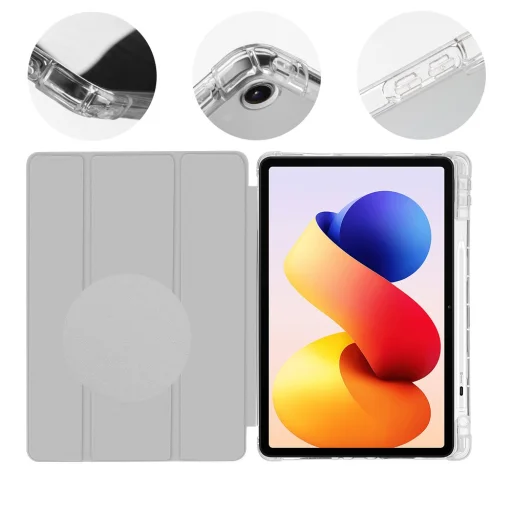 OBAL:ME MistyTab fliptok Xiaomi Redmi Pad 2 Pro Light Gray - 2