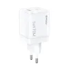 BWOO fehér GaN fali töltő CDA224 QC 70W 1 x USB 1 x USB-C thumbnail