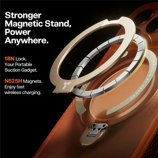 iPhone 17 Pro Horizon Orange Torras Ostand Spin Air Series tok - 6