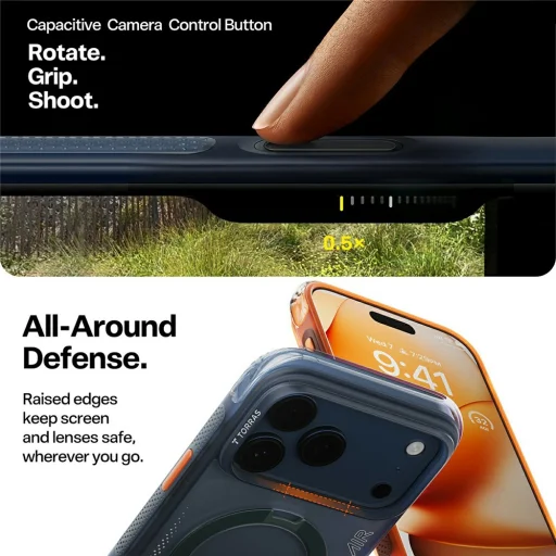 iPhone 17 Pro Horizon Orange Torras Ostand Spin Air Series tok - 7