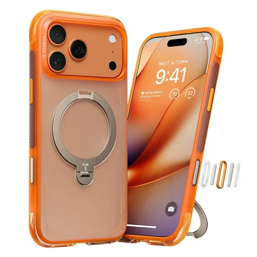 iPhone 17 Pro Horizon Orange Torras Ostand Spin Air Series tok - 1