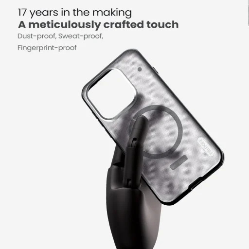 Nillkin Super Frosted PRO Mágneses Hátlap Tok OnePlus 15-hez Átlátszó Fekete - 5