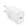 Hálózati töltő Hoco N62, 30W, 3A, 1 x USB-C, Fehér thumbnail