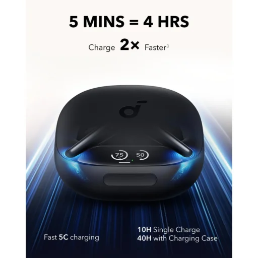 Anker Soundcore Liberty 4 Pro, Fekete Vezeték nélküli fülhallgató - 7