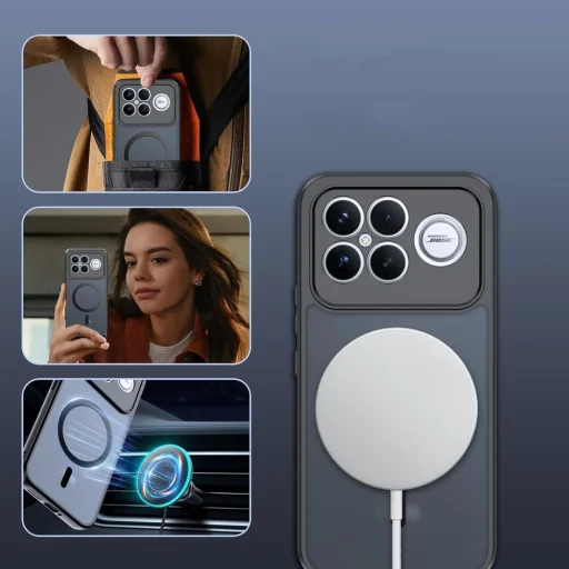 Xiaomi Poco F8 Ultra Tech-protect Magmat Magsafe tok Matte Black / Fekete matt - 3