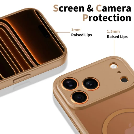 iPhone 17 Pro Tech-protect Basicmag Magsafe Bronz tok - 4