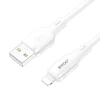 BWOO 3A szilikon kábel X329L USB-C - Lightning 3A 1m fehér thumbnail