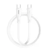 Fehér BWOO szilikon kábel X329CC 65W USB-C 1m thumbnail