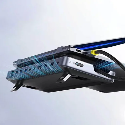 Baseus Docking Station EliteJoy EH3 (B0114200) - USB-C to 2x HDMI, DP, 3x Type-C, 3x USB, SD/TF, RJ45, 10Gbps - Űrszürke - 5