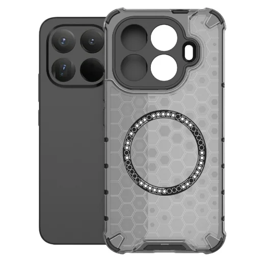 Xiaomi 15T Pro Techsuit - HoneyComb Shield MagSafe - Fekete tok - 2