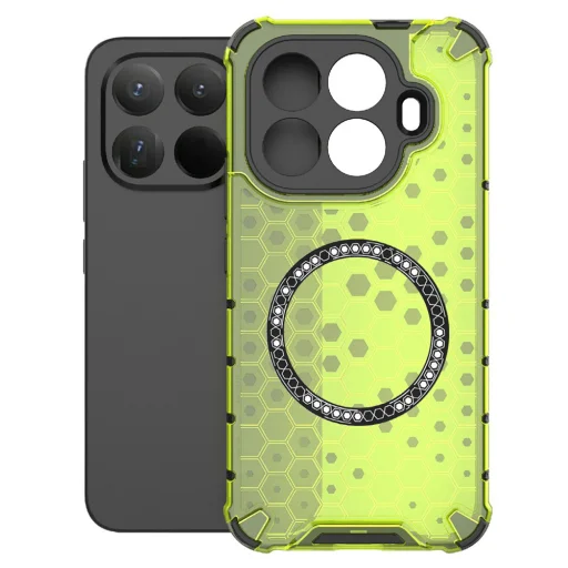 Xiaomi 15T Pro Lime Green Techsuit HoneyComb Shield MagSafe tok - 2