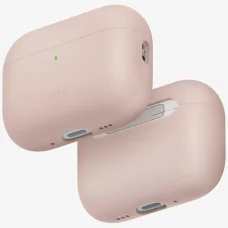 AirPods Pro 3 tok UNIQ Lino Silicone rózsaszín tok