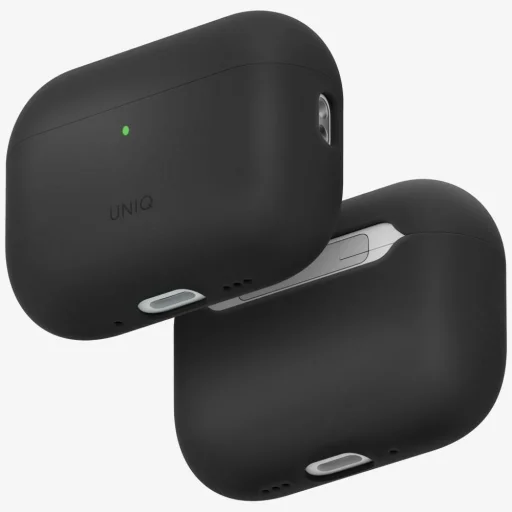 AirPods Pro 3 tok UNIQ Lino szilikon szürke - 1