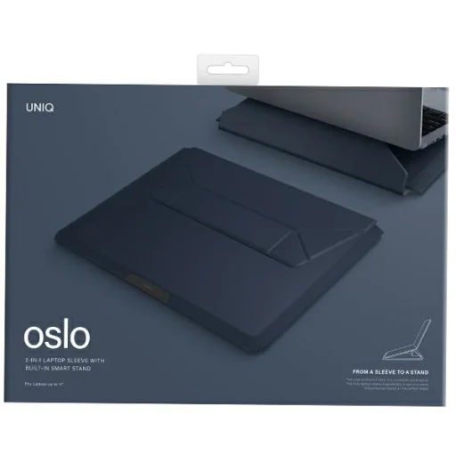 UNIQ Oslo laptop Sleeve 14" sötétkék - 7