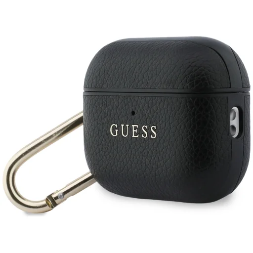 Apple AirPods Pro 3 Guess Grained Classic Logo akasztós tok fekete - 3