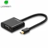 UGREEN Video Adapter, MiniDisplayPort - VGA, 1080P, Fekete thumbnail