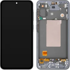 LCD kijelző modul MP Samsung Galaxy A56 A566, OLED verzió, utángyártott, fekete