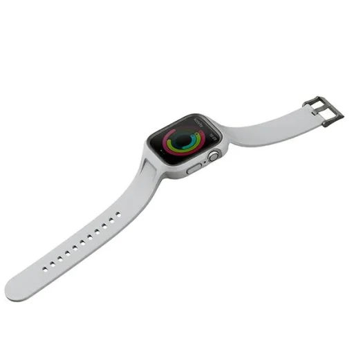 Samsung Galaxy Watch 4 44mm UNIQ Monos Strap 2in1 szíj + tok kréta szürke - 4