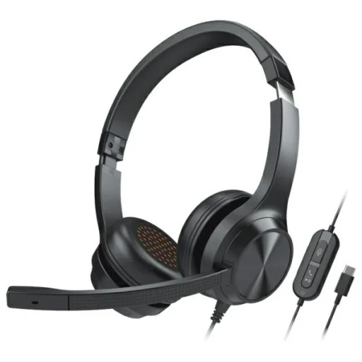 Creative Chat USB vezetékes fejhallgató mikrofonnal USB-C, fekete - 4