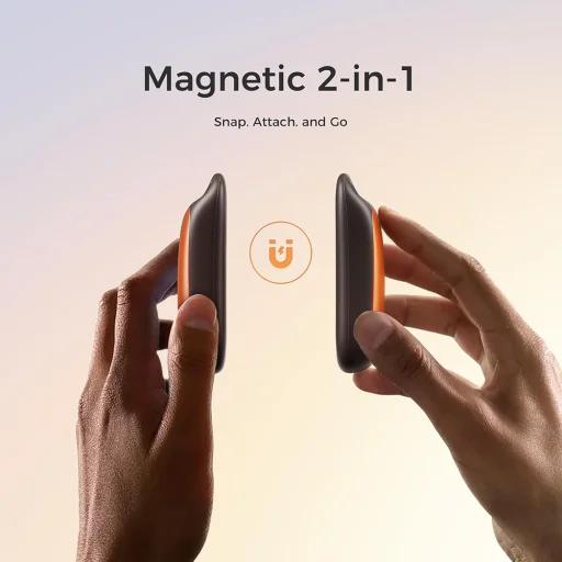 Kézmelegítő UT4 Urban (UT3061- OG) - USB-C, IP45, Állítható hőmérséklet, Mágneses, Szíjjal, 2x 3000mAh - Narancssárga Ocoopa - 3