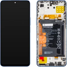 LCD kijelző modul Honor X8 4G-hez, akkumulátorral, Ocean Blue