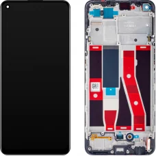 LCD kijelző modul az Oppo Reno5 F / A94 / F19 Pro / Reno5 Lite készülékhez, fekete