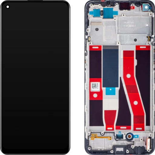 LCD kijelző modul az Oppo Reno5 F / A94 / F19 Pro / Reno5 Lite készülékhez, fekete - 1