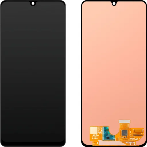 Samsung Galaxy A22 A225 LCD kijelző modul, keret nélkül, fekete - 1