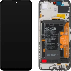LCD Kijelző Modul Honor X7c 5G / 200 Fliptok, akkumulátorral, Éjfekete