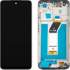 LCD Kijelző Modul MP Xiaomi Redmi 10 (2021) / 10 2022 / 10 Prime 2022 / Note 11 4G, Utángyártott, Fekete