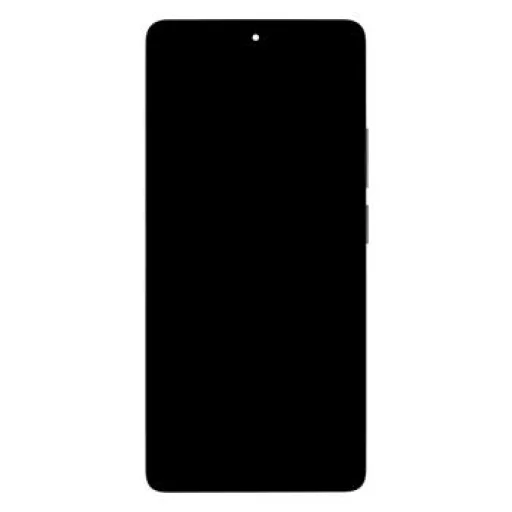 LCD kijelző + Érintőképernyő egység + Előlap Xiaomi Redmi Note 14S Black (Szerviz csomag) - 1