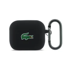 Lacoste Liquid Silicon Croc Logo tok AirPods Pro 3-hoz Fekete