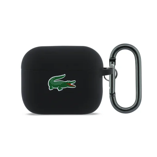 Lacoste Liquid Silicon Croc Logo tok AirPods Pro 3-hoz Fekete - 1