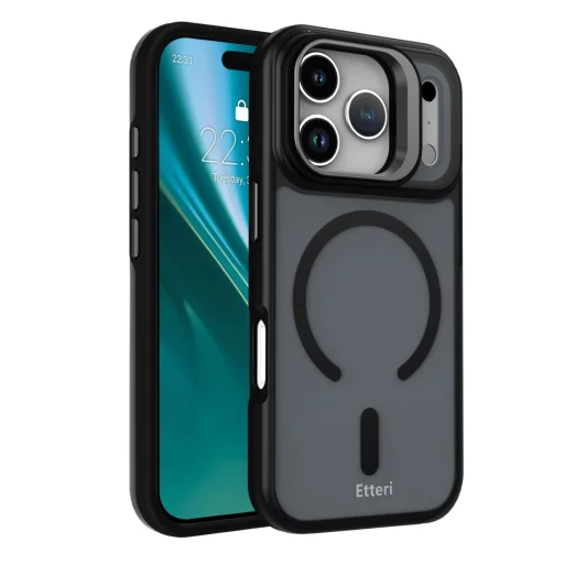 iPhone 17 Pro Max Etteri Reggeli Ködfelhő tok fekete - 1