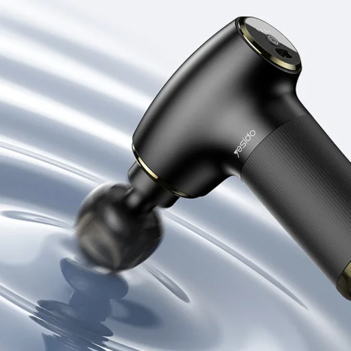 Yesido Mini Portable Massager Gun (MG02) - Type-C, 4 sebességfokozat, 3200RPM, 1500mAh, 10W - Fekete - 4