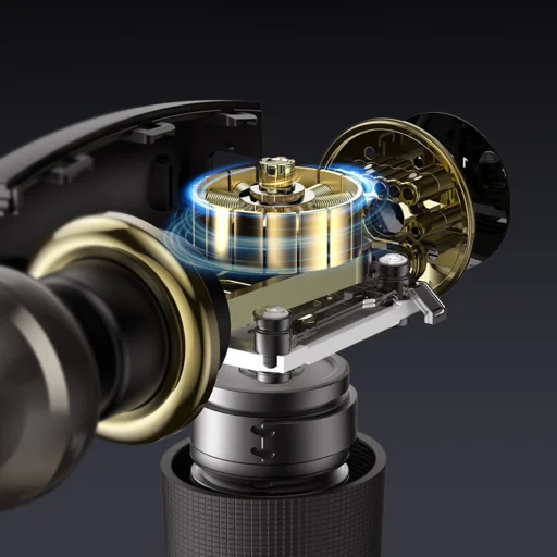 Yesido Mini Portable Massager Gun (MG02) - Type-C, 4 sebességfokozat, 3200RPM, 1500mAh, 10W - Fekete - 6