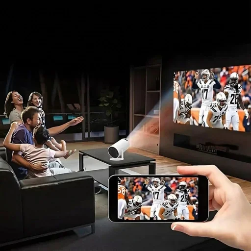 Yesido Mini Projektor (TV14) - HD Felbontás, Hordozható, 120ANSI - Fehér - 6